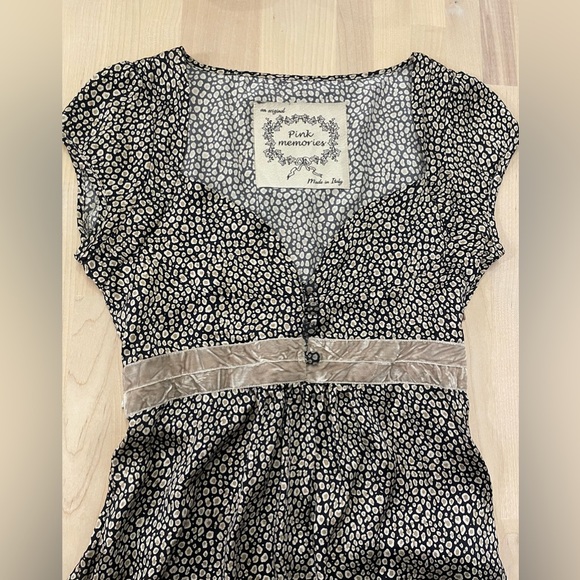 An Original PINK MEMORIES 100% Silk Dress Made In Italy Size 40 / US 8 - Picture 3 of 7